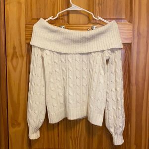 Off shoulder sweater